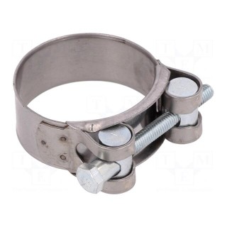 T-bolt clamp | W: 22mm | Clamping: 44÷47mm | chrome steel AISI 430 | S