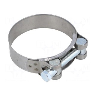 T-bolt clamp | W: 24mm | Clamping: 74÷79mm | chrome steel AISI 430 | S