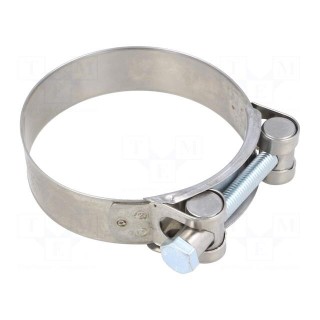 T-bolt clamp | W: 24mm | Clamping: 80÷85mm | chrome steel AISI 430 | S