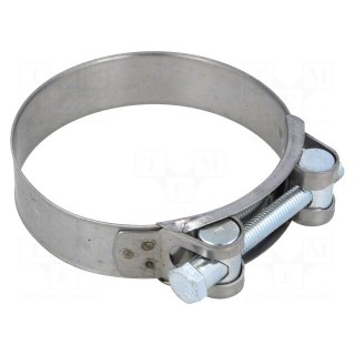 T-bolt clamp | W: 24mm | Clamping: 86÷91mm | chrome steel AISI 430