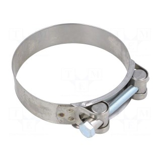 T-bolt clamp | W: 24mm | Clamping: 92÷97mm | chrome steel AISI 430 | S
