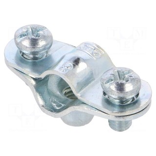 T-bolt clamp | W: 34mm | Clamping: 7÷8mm | steel | Plating: zinc