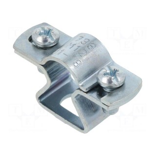 T-bolt clamp | W: 39mm | Clamping: 11÷13mm | steel | Plating: zinc