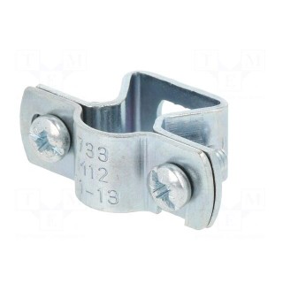 T-bolt clamp | W: 39mm | Clamping: 11÷13mm | steel | Plating: zinc