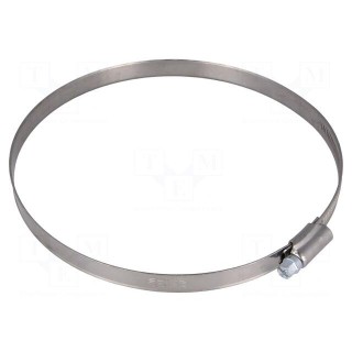 Worm gear clamp | W: 12mm | Clamping: 140÷160mm | Man.series: DD | W2