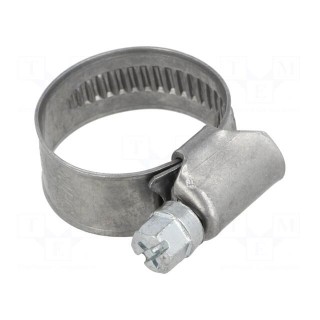 Worm gear clamp | W: 12mm | Clamping: 16÷25mm | Man.series: DD | W2