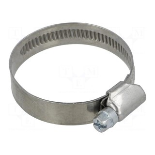 Worm gear clamp | W: 12mm | Clamping: 32÷50mm | Man.series: DD | W2