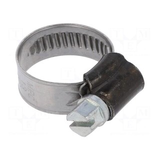 Worm gear clamp | W: 9mm | Clamping: 13÷20mm | steel | ST | W1 | DIN 3017