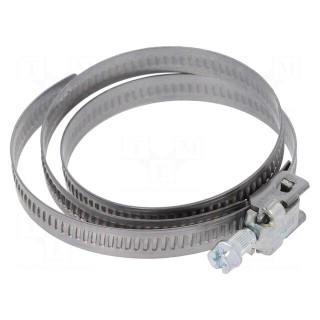 Worm gear clamp | W: 9mm | Clamping: 25÷150mm | EF | W2 | DIN 3017