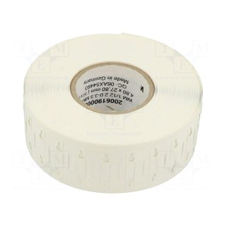 Label | 2÷3.5mm | polyester | white | -40÷150°C | leaded | WM | UL94HB