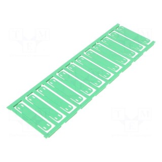 Label | 7÷40mm | polyamide 66 | green | -40÷100°C | cable ties | UL94V-2