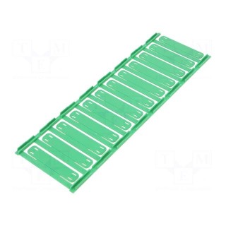 Label | 7÷40mm | polyamide 66 | green | -40÷100°C | cable ties | UL94V-2