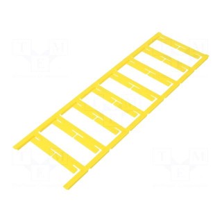 Label | polyamide 66 | yellow | -40÷100°C | slide | UL94V-2 | W: 6mm