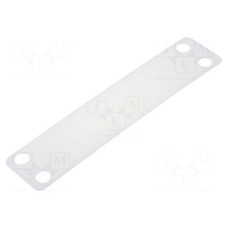 Label | polyamide | white | -40÷85°C | UL94V-2 | L: 19mm | Label l: 19mm