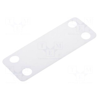 Label | polyamide | white | -40÷85°C | UL94V-2 | L: 19mm | Label l: 19mm