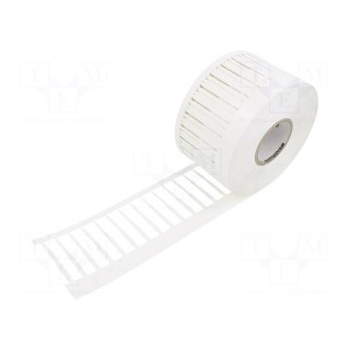 Label | polyester | white | -40÷150°C | slide | TM-I | UL94HB | W: 4mm | reel