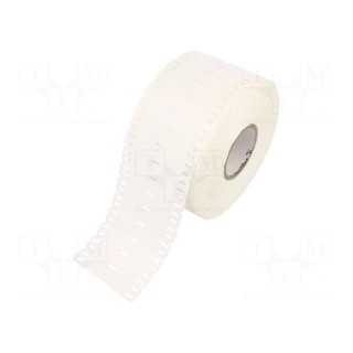 Label | polyurethane | white | -40÷90°C | cable ties | UL94HB | reel