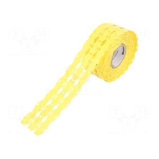 Label | polyurethane | yellow | -40÷90°C | cable ties | UL94HB | reel
