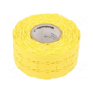 Label | polyurethane | yellow | -40÷90°C | cable ties | UL94HB | reel