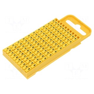 Markers | 4.3÷5.3mm | polyamide | yellow | -40÷85°C | push-in | WIC