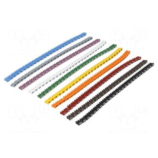Markers for cables and wires | 0.5÷2mm | polyamide | push-in