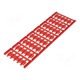 Markers | 1.5÷2.5mm | polyamide 66 | red | -40÷100°C | snap fastener