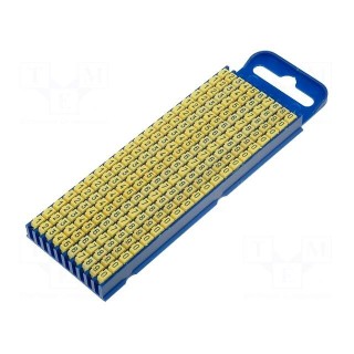 Markers for cables and wires | 2.8÷3.8mm | polyamide | yellow