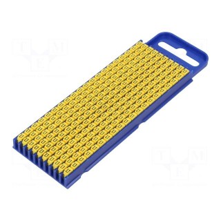 Markers | 2.8÷3.8mm | polyamide | yellow | -40÷85°C | push-in | WIC