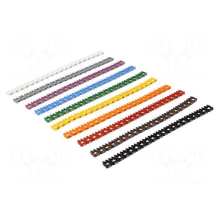 Markers for cables and wires | 4÷5mm | polyamide | push-in