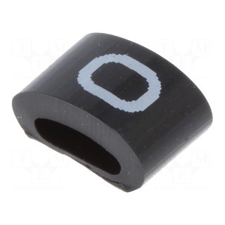 Markers for cables and wires | Label symbol: 0 | 1.1÷2.5mm | H: 3mm