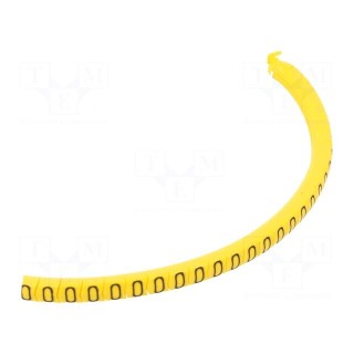 Markers | Marking: 0 | 1.3÷3mm | PVC | yellow | -30÷60°C | leaded | PA-02