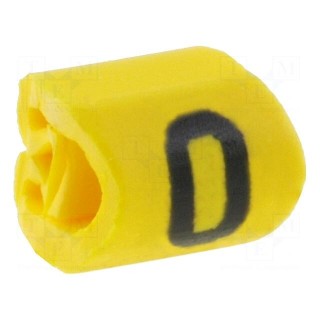 Markers | Marking: 0 | 1÷3mm | PVC | yellow | -65÷105°C | leaded | HGDC1-3