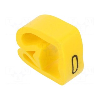 Markers | Marking: 0 | 8÷16mm | PVC | yellow | -30÷80°C | leaded | CLI C