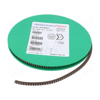 Markers | Marking: 1 | 2÷5mm | PVC | brown | -65÷105°C | leaded | HGDC2-5