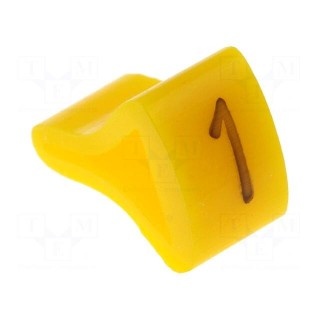Markers for cables and wires | Label symbol: 1 | 3÷6.5mm | H: 9mm