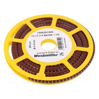 Markers | Marking: 1 | 4÷10mm | PVC | brown | -30÷80°C | leaded | CLI C
