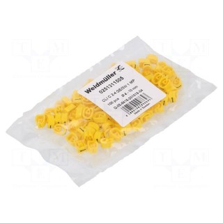 Markers | Marking: 1 | 4÷10mm | PVC | yellow | -30÷80°C | leaded | CLI C