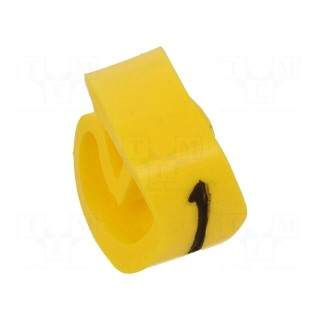 Markers | Marking: 1 | 4÷10mm | PVC | yellow | -30÷80°C | leaded | CLI C
