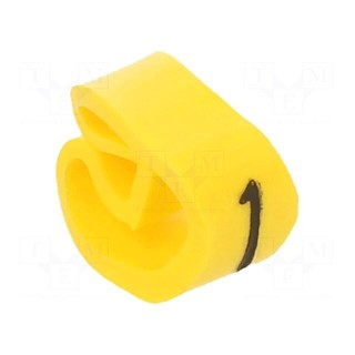 Markers | Marking: 1 | 4÷10mm | PVC | yellow | -30÷60°C | leaded | PA-2