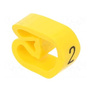 Markers | Marking: 2 | 8÷16mm | PVC | yellow | -30÷60°C | leaded | PA-3