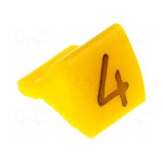 Markers for cables and wires | Label symbol: 4 | 1.7÷3.5mm | H: 7mm