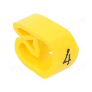 Markers | Marking: 4 | 8÷16mm | PVC | yellow | -30÷60°C | leaded | PA-3