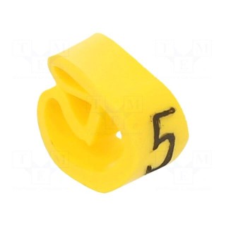 Markers | Marking: 5 | 4÷10mm | PVC | yellow | -30÷60°C | leaded | PA-2