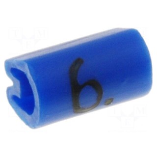 Markers for cables and wires | Label symbol: 6 | 1.5÷2mm | PVC | blue