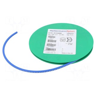 Markers | Marking: 6 | 2÷5mm | PVC | blue | -65÷105°C | leaded | HGDC2-5