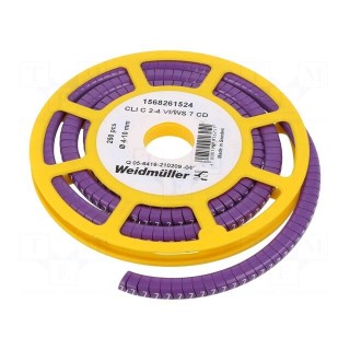 Markers | Marking: 7 | 4÷10mm | PVC | violet | -30÷80°C | leaded | CLI C