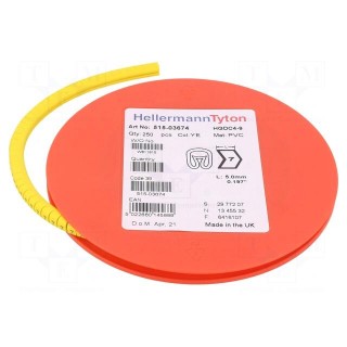 Markers | Marking: 7 | 4÷9mm | PVC | yellow | -65÷105°C | leaded | HGDC4-9