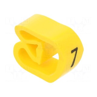 Markers | Marking: 7 | 8÷16mm | PVC | yellow | -30÷60°C | leaded | PA-3