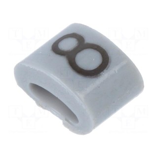 Markers for cables and wires | Label symbol: 8 | 1.1÷2.5mm | H: 3mm