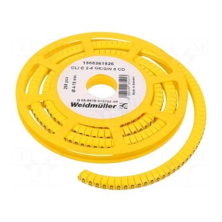 Markers | Marking: 8 | 4÷10mm | PVC | yellow | -30÷80°C | leaded | CLI C